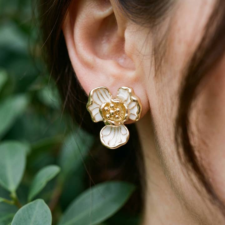 Organic Petal Earrings Image System — listing image 1 of 5